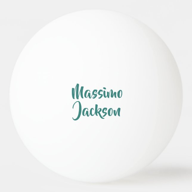 Professional Minimalist Add Name Personalized Ping Pong Ball (Front)