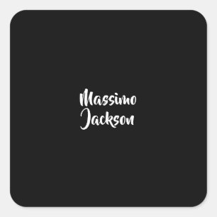 Professional Minimalist Add Name Personalized Square Sticker
