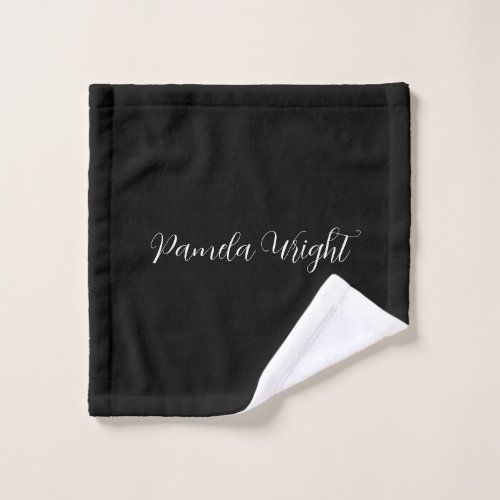 Professional Minimalist Add Name Personalized Wash Cloth