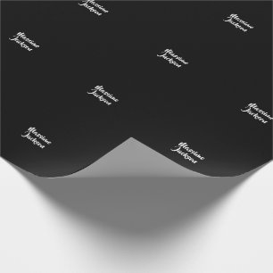 Professional Minimalist Add Name Personalized Wrapping Paper