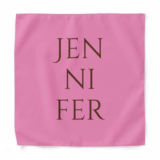 Professional minimalist add your name bandana (Front)