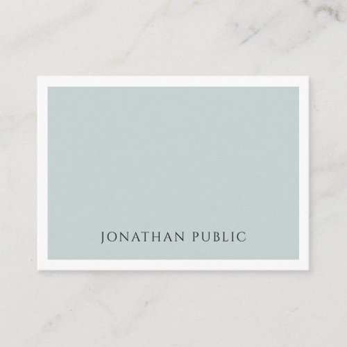Professional Minimalist Blue Green Simple Template Business Card