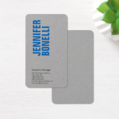 Professional minimalist blue grey profile card (Desk)