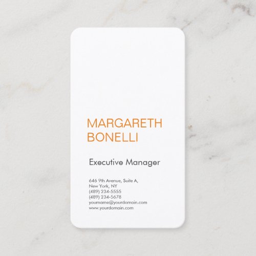 Professional minimalist bold modern business card