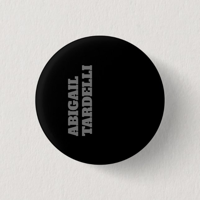 Professional minimalist bold modern custom plain button (Front)