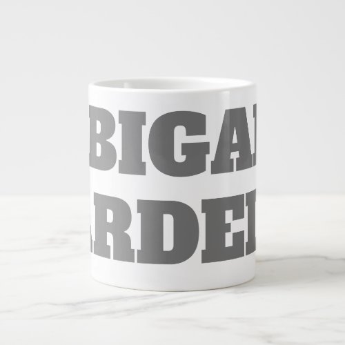 Professional minimalist bold modern custom plain giant coffee mug