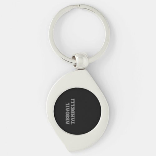 Professional minimalist bold modern custom plain keychain