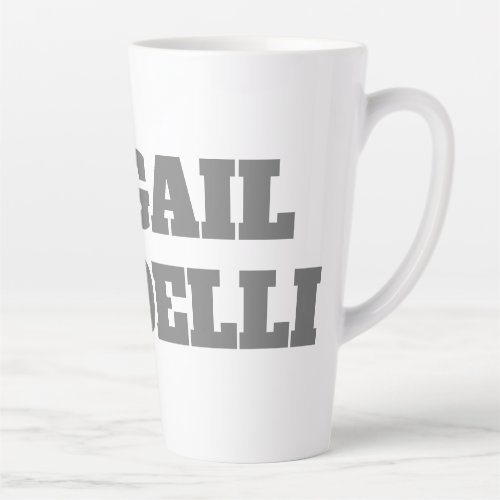 Professional minimalist bold modern custom plain latte mug