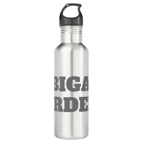 Professional minimalist bold modern custom plain stainless steel water bottle