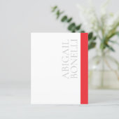 Professional minimalist bold modern grey red white (Standing Front)