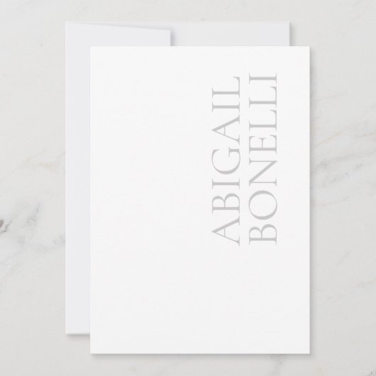 Professional minimalist bold modern grey white (Front)