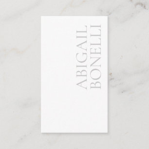 Professional minimalist bold modern grey white enclosure card
