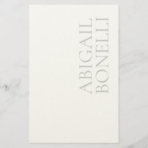 Professional minimalist bold modern grey white stationery