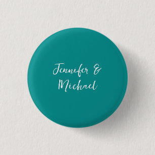 Professional minimalist calligraphy green blue button