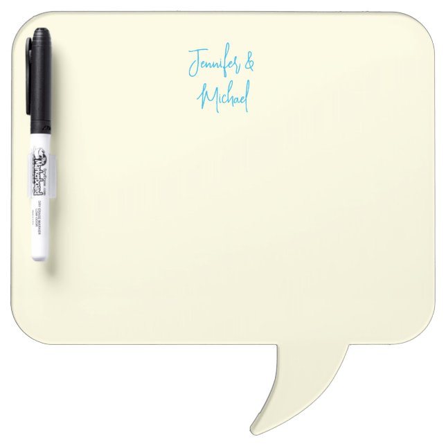 Professional minimalist calligraphy name dry erase board (Front)
