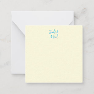 Professional minimalist calligraphy name note card