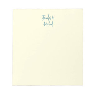 Professional minimalist calligraphy name notepad