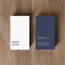 Professional Minimalist Dark Blue White Consultant