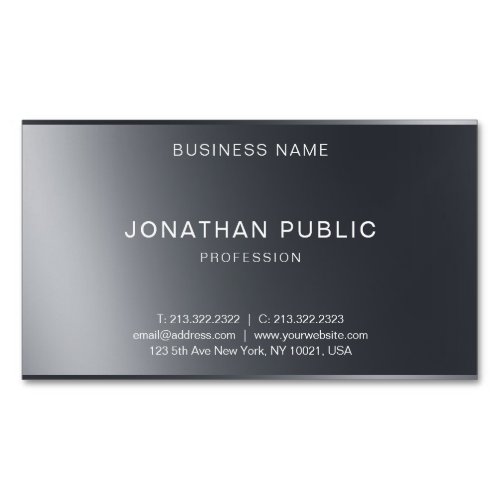 Professional Minimalist Design Modern Elegant Business Card Magnet