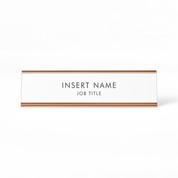 Professional Minimalist Desk Name Plate Custom Products