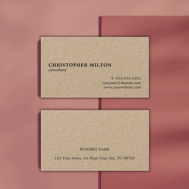 Professional Minimalist Elegant Consultant Business Card (Creator Uploaded)