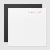 Professional minimalist feminine magnetic card (Front/Back)