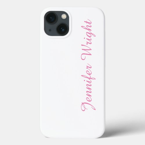 Professional minimalist feminine plain elegant iPhone 13 case