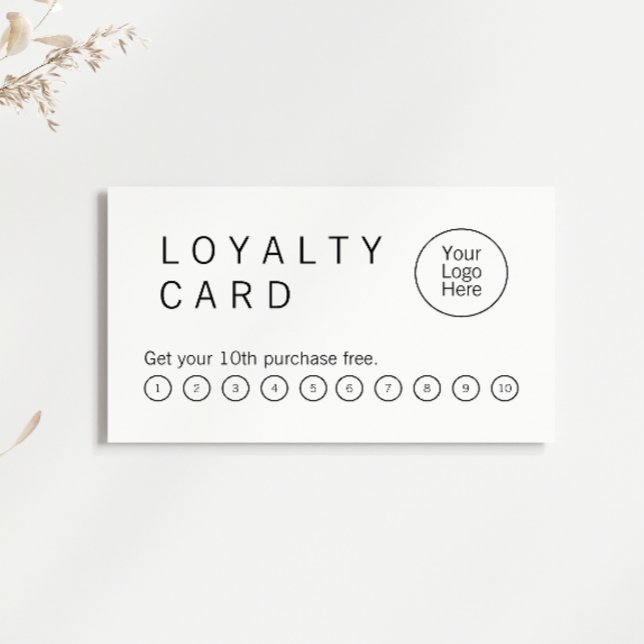 Professional Minimalist Flat Loyalty Card (Creator Uploaded)