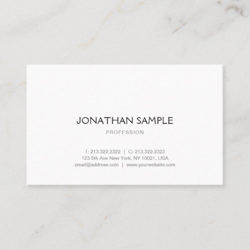 Professional Minimalist Graphic Design Template Business Card