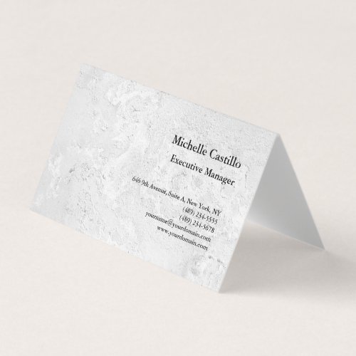 Professional Minimalist Grey Wall  Business Card