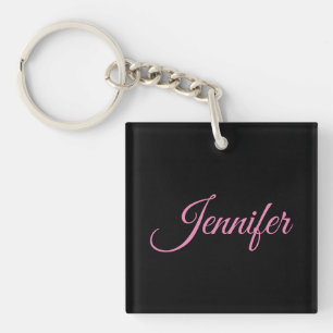 Professional minimalist handwriting classical keychain