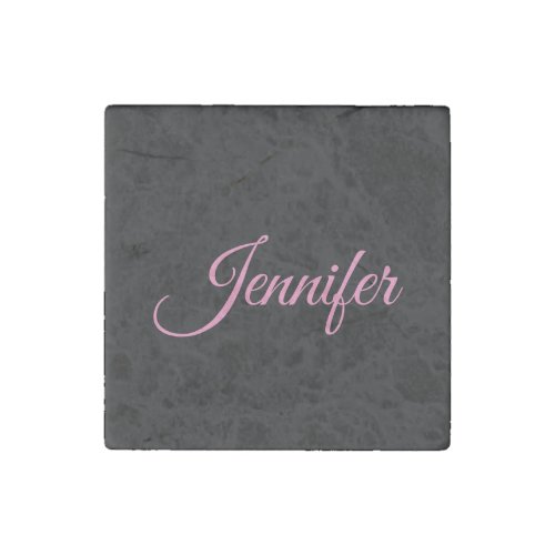 Professional minimalist handwriting classical stone magnet