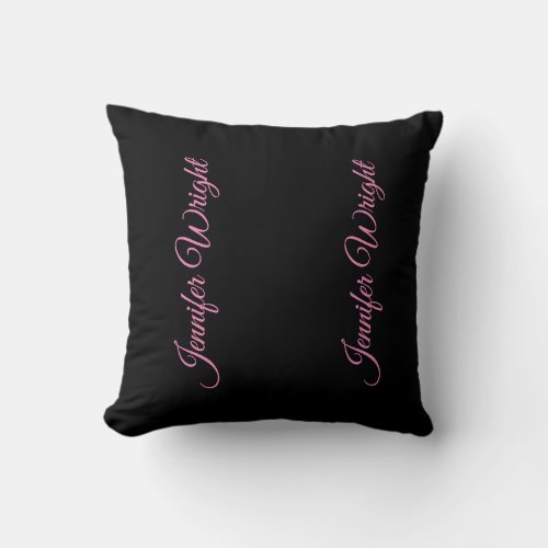 Professional minimalist handwriting feminine throw pillow