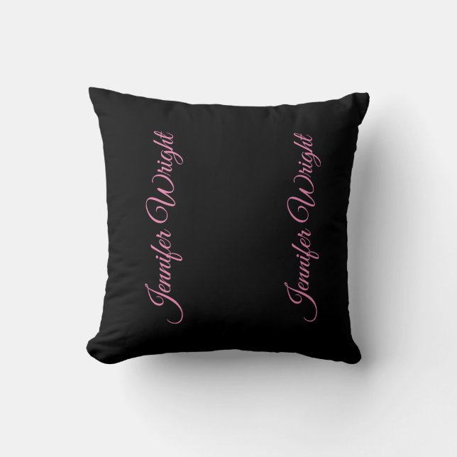 Professional minimalist handwriting feminine throw pillow (Front)