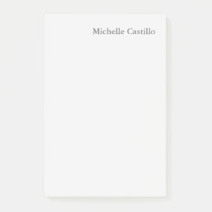 Professional Minimalist Light Grey Modern Post-it Notes