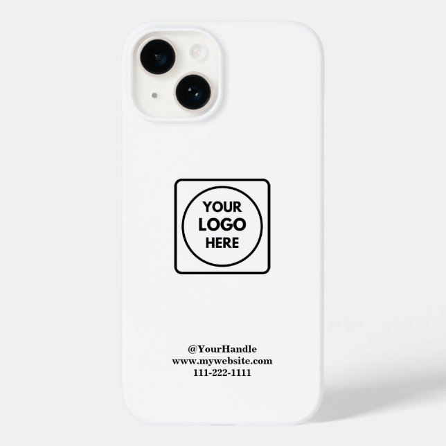 Professional Minimalist Logo Branding iphone case (Back)