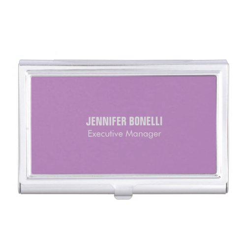 Professional minimalist modern add your name business card case