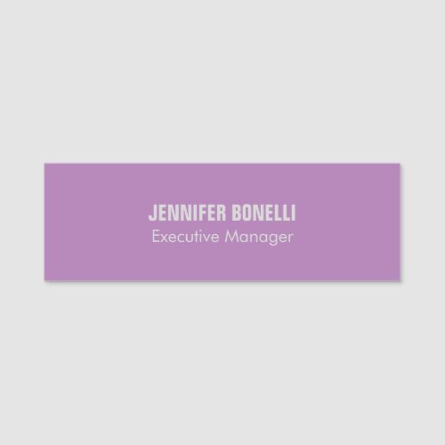 Professional minimalist modern add your name name tag