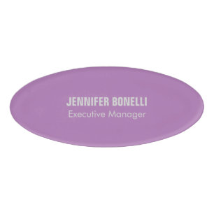 Professional minimalist modern add your name name tag