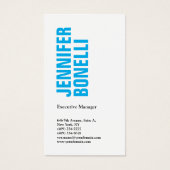 Professional minimalist modern bold blue white (Front)