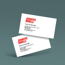 Professional minimalist modern bold red white