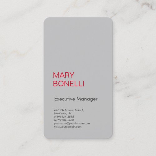 Professional minimalist modern business card