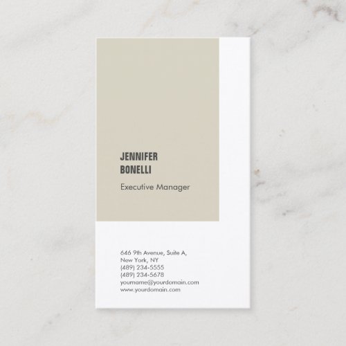 Professional minimalist modern business card