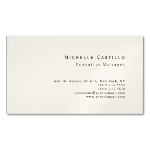Professional Minimalist Modern Business Card Magnet