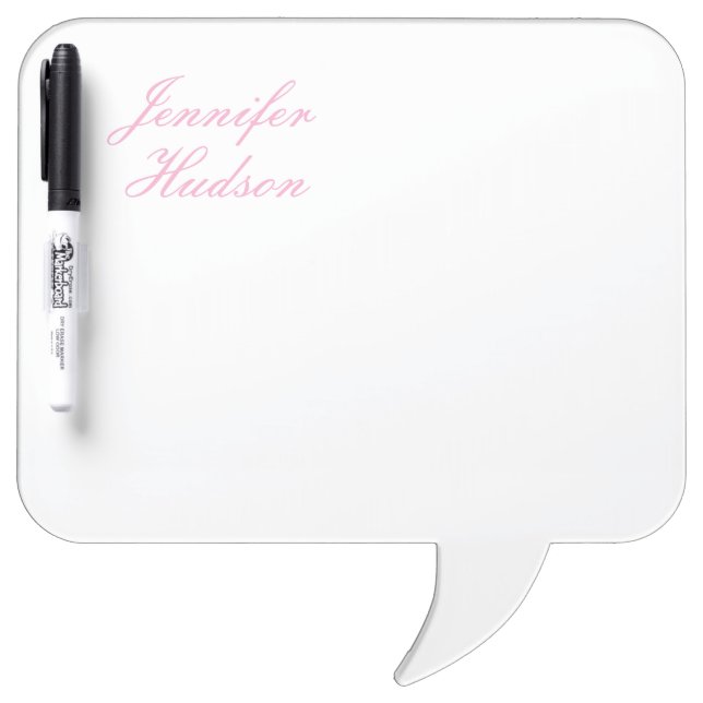 Professional minimalist modern calligraphy name dry erase board (Front)