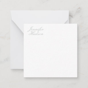 Professional minimalist modern calligraphy name note card