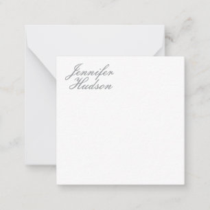 Professional minimalist modern calligraphy name note card