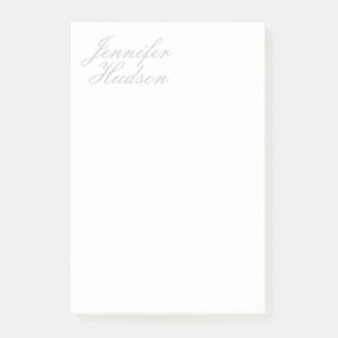 Professional minimalist modern calligraphy name post-it notes