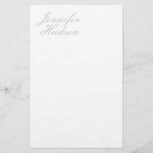 Professional minimalist modern calligraphy name stationery