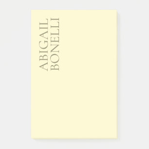 Professional minimalist modern cream color post-it notes